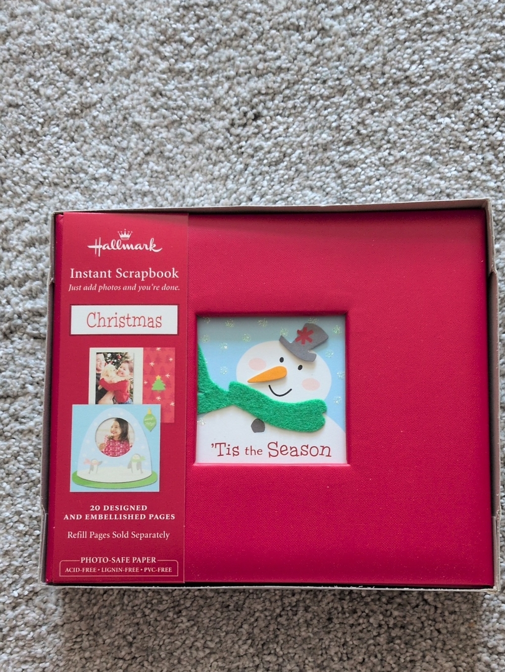 NWT Hallmark Christmas Instant Scrapbook Photo Album